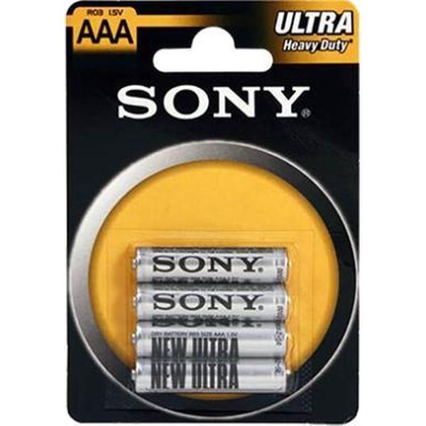 Sony AAA Batterijen - 4 pak 1.5V Zink carbon