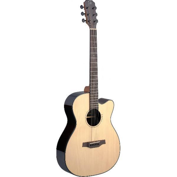 LYN-ACFI elektro-akoestische western gitaar met massief bovenblad