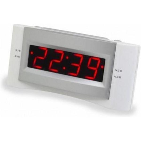 Soundmaster UR122WE wekkerradio met USB laadfunctie wit