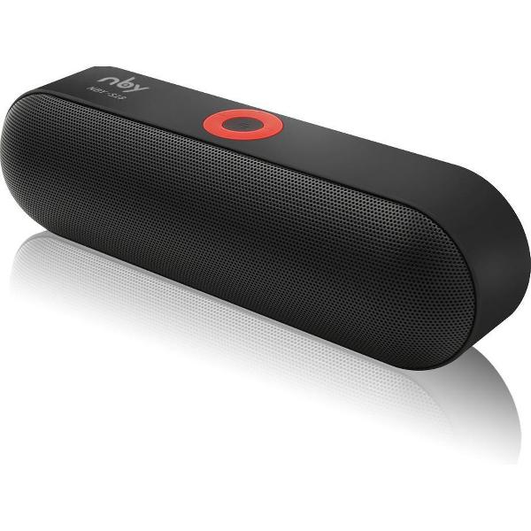 NBY Krachtige Bluetooth Speaker - 10W Surround Sound Draadloze Luidspreker - 10 Meter Bereik & 12 Uur Draadloos Muziek Afspelen Zonder Opladen - Zwart