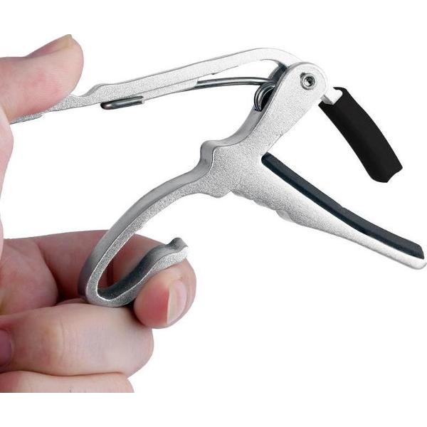 Capo ronde toets zilver