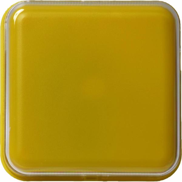 Praatknop met afbeelding geel