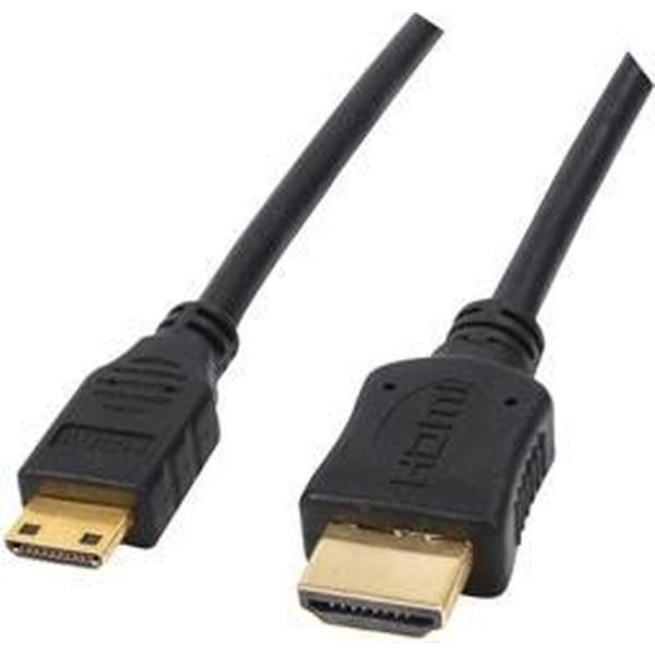 HDMI naar HDMI-mini Kabel 1,5M Zwart