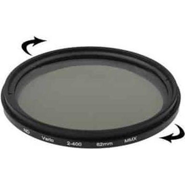 62 mm ND Fader verstelbaar variabel filter met neutrale dichtheid en ND2 tot ND400-filter (zwart)