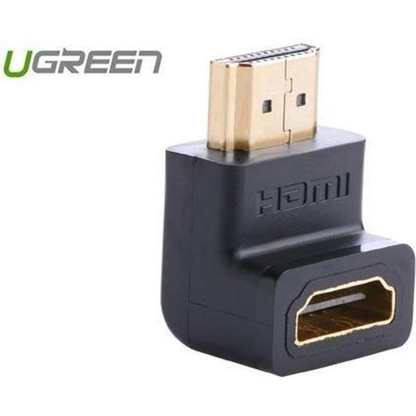 HDMI Male naar Female Adapter Hoek Omlaag
