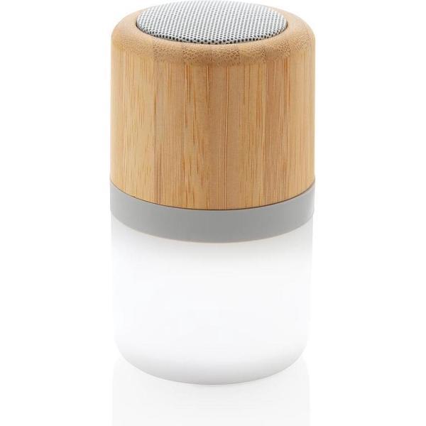 Xd Collection Speaker Met Licht Bluetooth Bamboe/abs Naturel