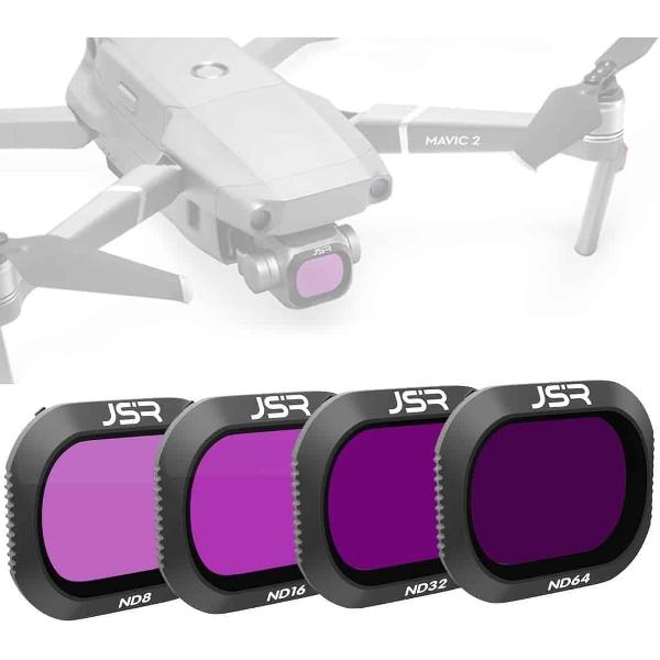 JSR Drone 4 in 1 ND8 + ND16 + ND32 + ND64 lensfilter voor DJI MAVIC 2 Pro