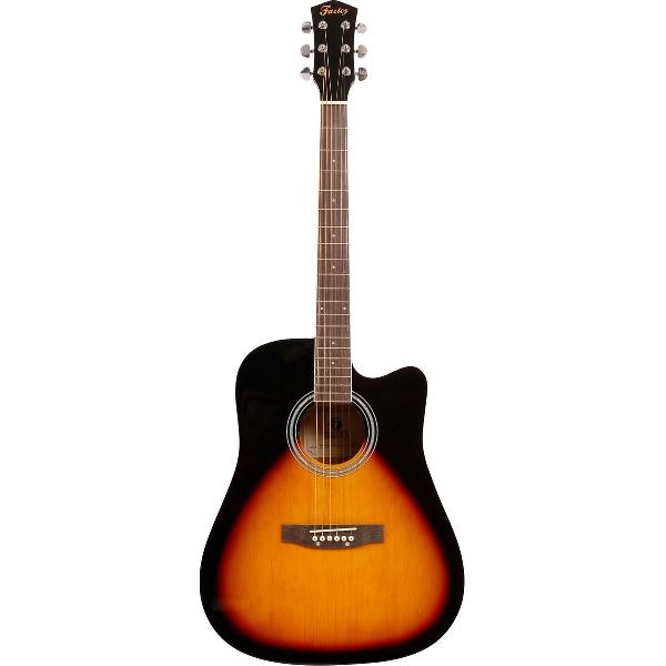 Fazley W40-SB akoestische western gitaar sunburst