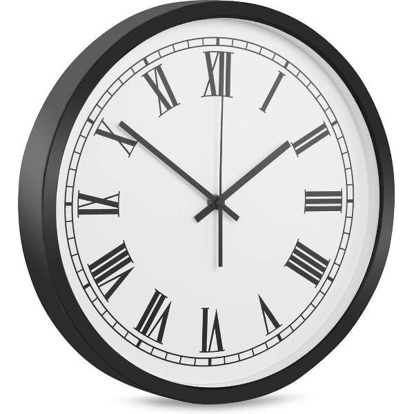 Uniprodo Wandklok - radio - Ø 35 cm - Romeinse cijfers