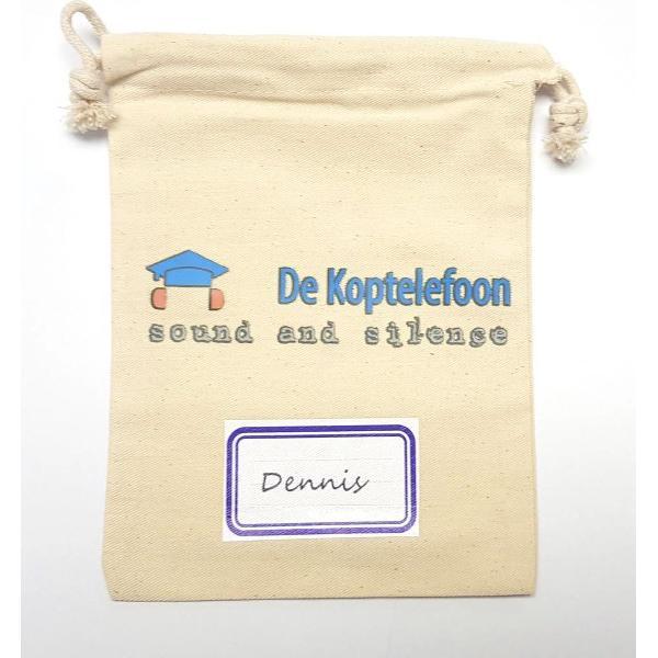 Bewaarzak voor bijvoorbeeld een kleine koptelefoon 15x20cm DKT-katzk1520