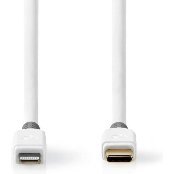 Nedis CCBW39650WT20 Apple Lightning-kabel Apple Lightning 8-pins Male - Usb-c 2,00 M Wit