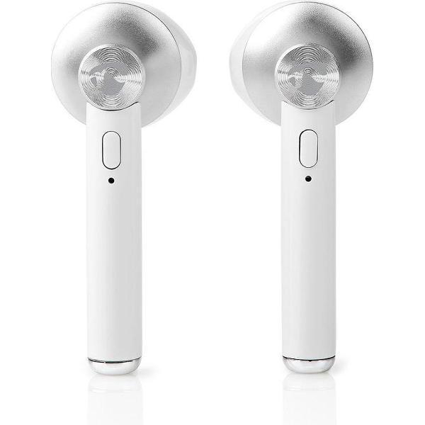 Nedis HPBT3052WT Volledig Draadloze Bluetooth®-oordopjes 3 Uur Afspeeltijd Spraakbediening Charging Case Wit