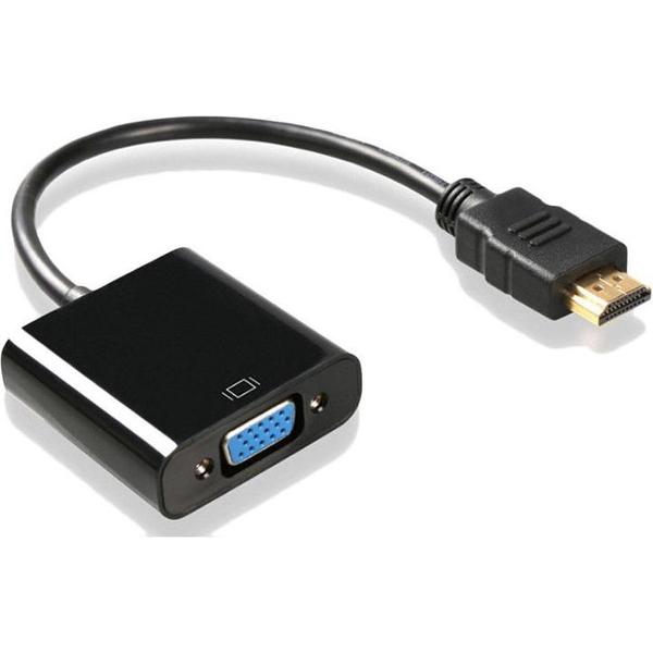 NÖRDIC VGA-NHDMI HDMI naar VGA adapter, FullHD 1080p, Zwart