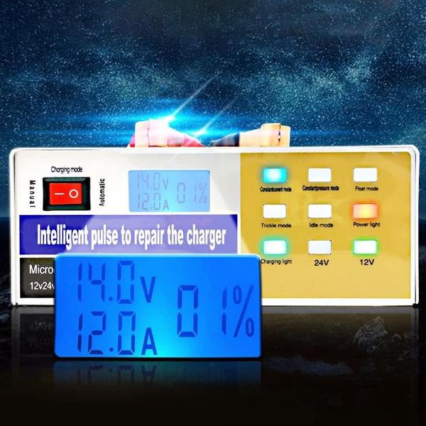 12V / 24V auto / motorfiets universele acculader Intelligente pulsreparatielader