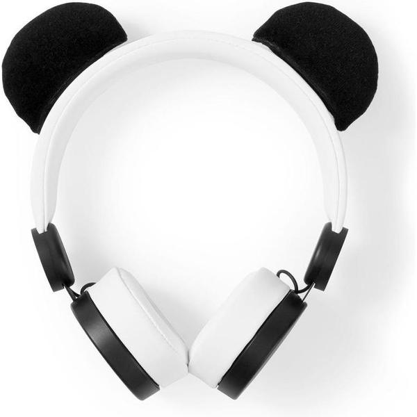 Nedis HPWD4000WT Bedrade Koptelefoon 1,2 M Ronde Kabel On-ear Afneembare Magnetische Oren Patty Panda Wit