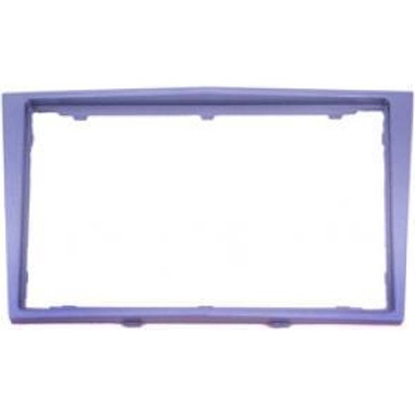 2-DIN frame ECO OpelRenault Trafic 01>glans zilve