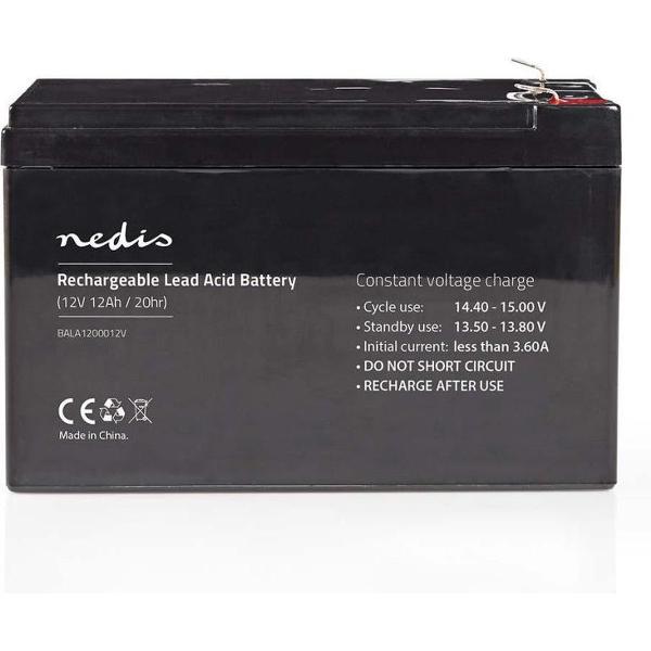 Nedis BALA1200012V Oplaadbare Loodzuuraccu 12v 12 000 Mah 167 X 181 X 77 Mm