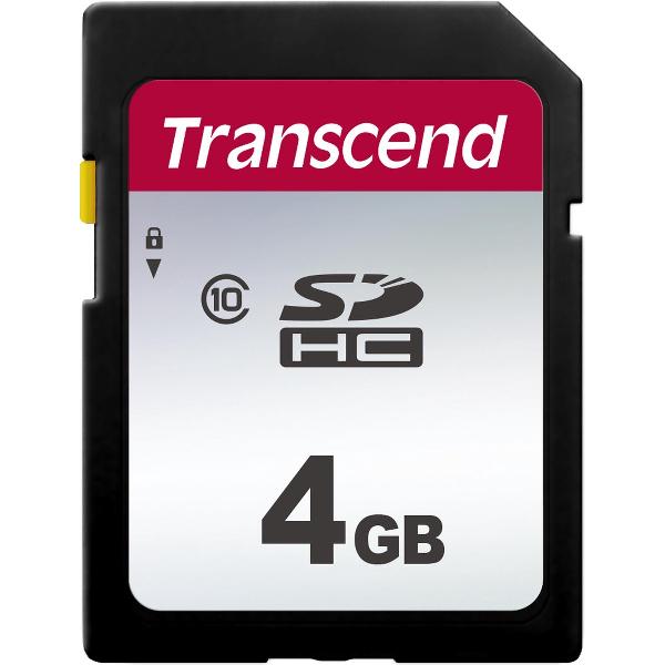 Transcend SDHC 300S 4GB flashgeheugen NAND Klasse 10