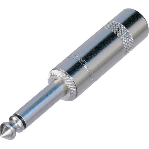 REAN NYS224 6,35mm Jack (m) connector - metaal - 2-polig / mono