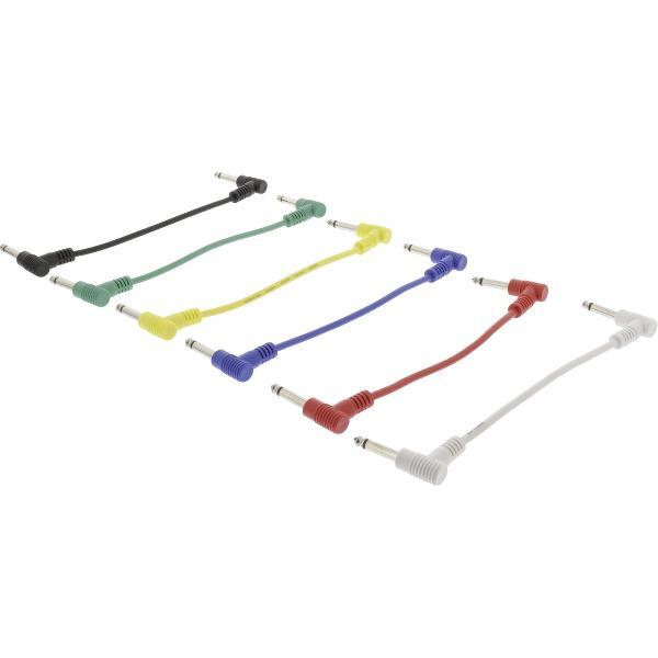 Sweex 6x 6,35mm Jack mono audio multi kabel - 0,15 meter