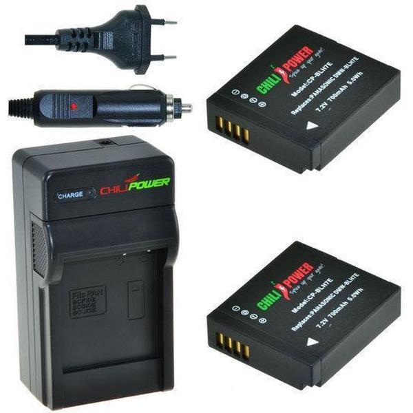 ChiliPower DMW-BLH7 Panasonic Kit - Camera Batterij Set