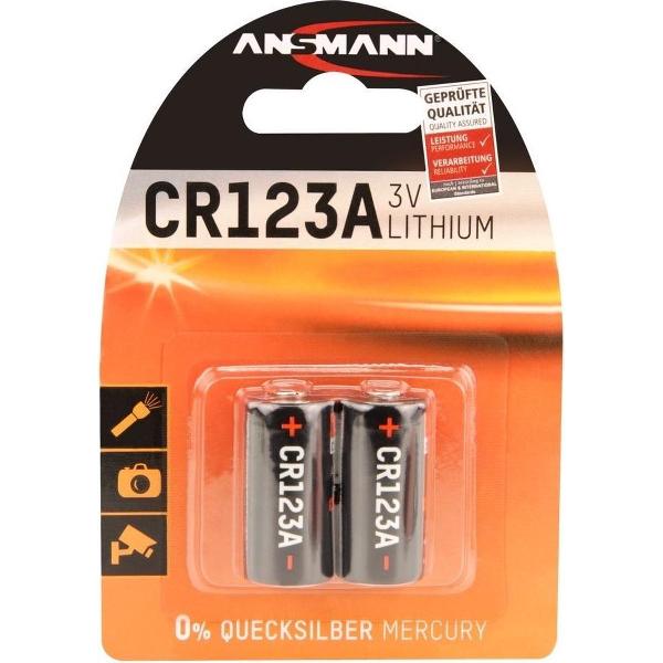 Ansmann CR17335 CR123A Fotobatterij Lithium 1375 mAh 3 V 2 stuk(s)