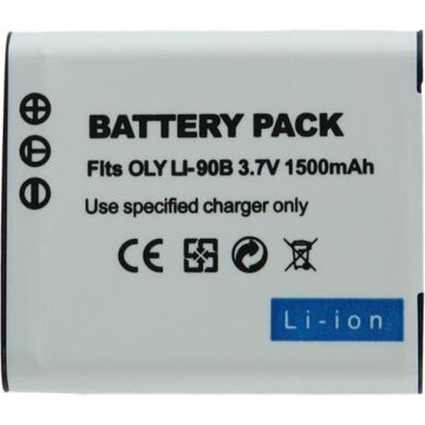 Li-90B camerabatterij voor Olympus XZ-2 / Tough TG-1 iHS / TG-2 iHS / SH-50 iHS digitale camera (wit)