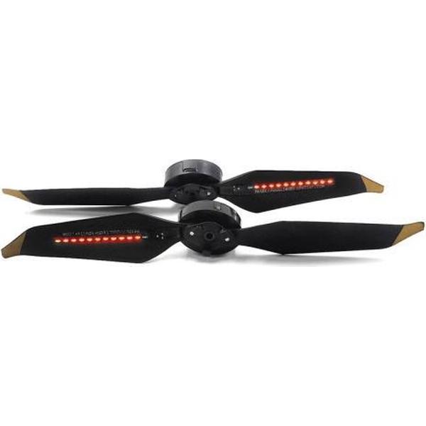 Een paar STARTRC LED Knipperende Ring Propeller DIY-tekst voor DJI Mavic Pro (zwart)