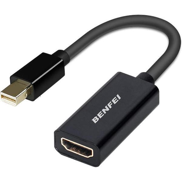 thunderbolt naar hdmi - ZINAPS Mini DisplayPort-naar-HDMI-adapter Mini DP (Thunderbolt) naar HDMI converter Vergulde kabel voor MacBook Pro, MacBook Air, Mac Mini, Microsoft Surface Pro 3/4, etc.Visit de BENFEI Store