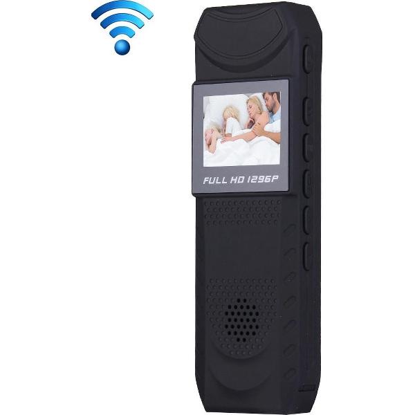 BV01 Full HD 1296P Wifi Infrarood Pen Camera Meeting Video Voice Recorder 1.5 inch LCD Mini DV met Clip, Ondersteuning TF-kaart / HDMI