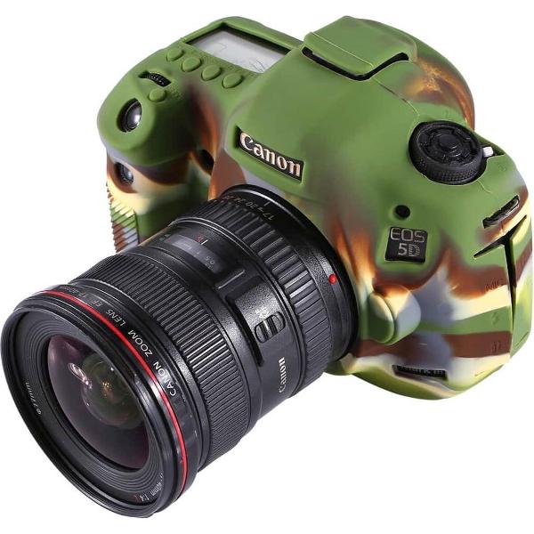 PULUZ Zachte siliconen beschermhoes voor Canon EOS 5D Mark III / 5D3 (Camouflage)