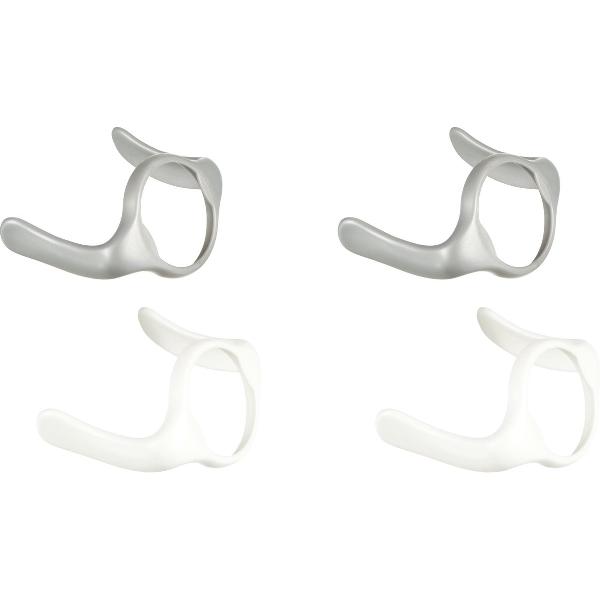 Difrax Losse Handgrepen S-babyfles - Natural - Grijs en Wit - 4 stuks