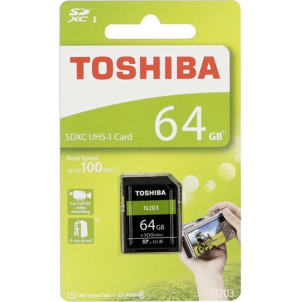 Toshiba N203 flashgeheugen 64 GB SDXC Klasse 10 UHS-I