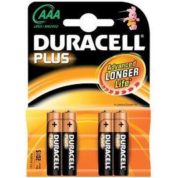 DURACELL BATTERIJ PLUS POWER MINI PENLITE LR03/AAA PER 4 OP KAART