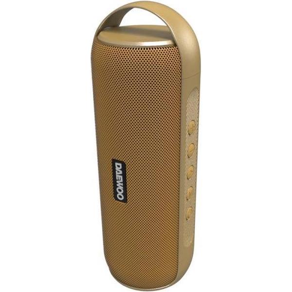 Dankzij de draagbare Bluetooth®-luidsprekers Daewoo DBT-20 12W Gouden