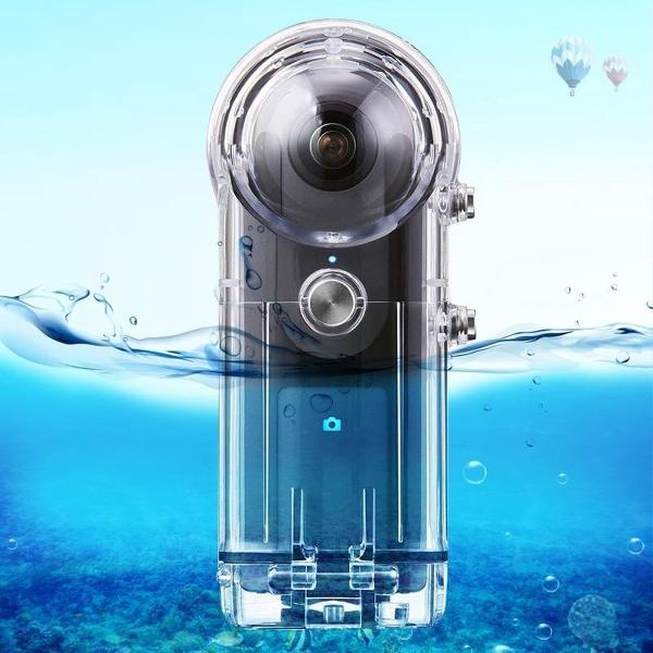 PULUZ 30 m Onderwater Waterdichte Behuizing Beschermhoes voor Ricoh Theta S / Theta V / Theta SC 360, met Gesp Basic Mount & Schroef