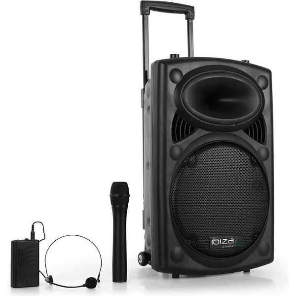 Ibiza Sound PORT12VHF - Zwart