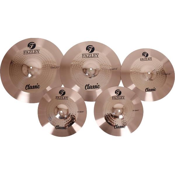 Fazley CYM Classic Kit vierdelige bekkenset 14+16+18+20 met tas