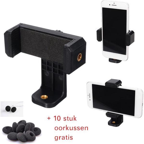 360-graden roterende video live mobiele telefoon houder Statief + 10 gratis oorkussen