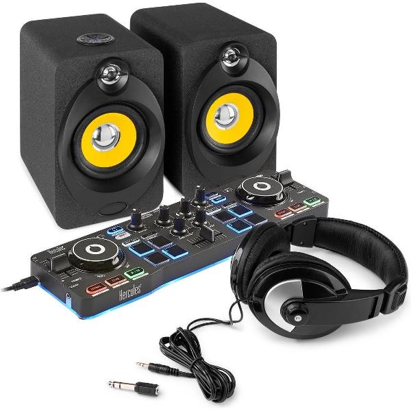 DJ set - Hercules DJControl Starlight DJ instapset met Bluetooth speakers - Complete set voor de beginnende slaapkamer DJ!