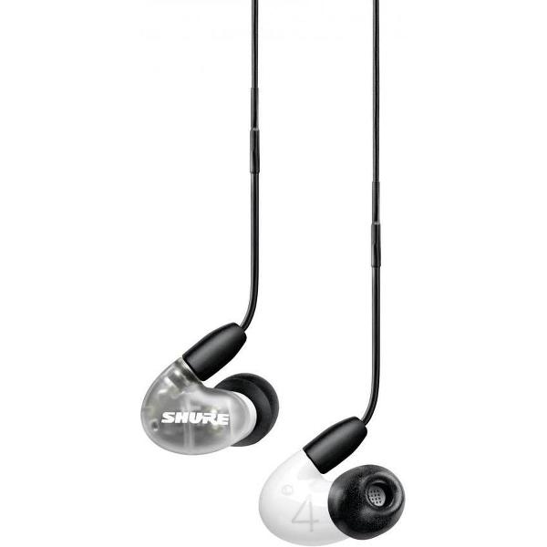 Shure AONIC 4 Headset In-ear 3,5mm-connector Grijs, Doorschijnend, Wit