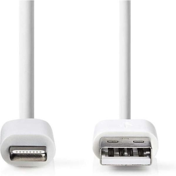 Nedis CCGP39300WT30 Sync And Charge-kabel Apple Lightning 8-pins Male - Usb-a Male 3,0 M Wit