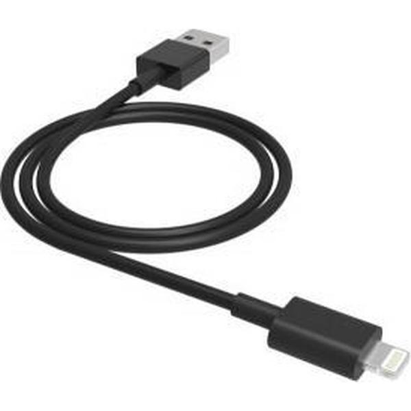 Muvit M132548 Lightning Kabel Zwart (100cm)
