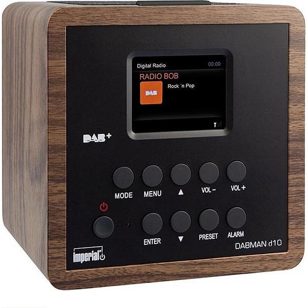 Imperial DABMAN d10 radio Persoonlijk Analoog Zwart, Hout