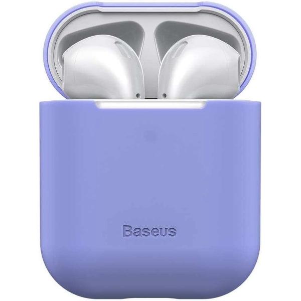 Baseus Ultradun Siliconen Apple AirPods Hoesje Paars