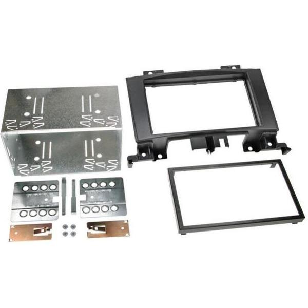2-DIN paneel Mercedes Benz Sprinter W906 / Volkswagen Crafter 04/2006- zwart