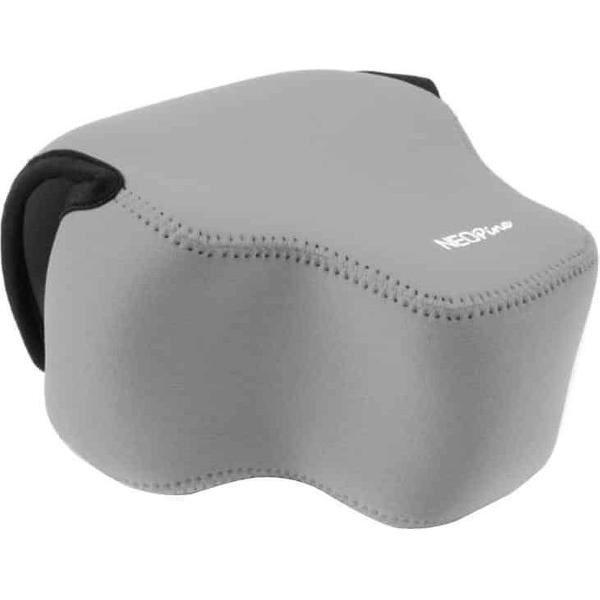 NEOpine Neopreen schokbestendige zachte draagtas met haak voor Panasonic FZ1000 camera (grijs)