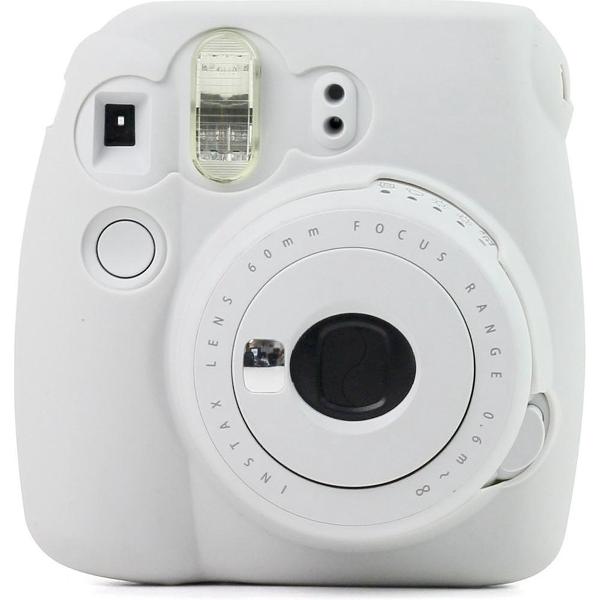 Fluorescerende zachte siliconen beschermhoes voor FUJIFILM instax mini 9 / mini 8+ / mini 8 (wit)