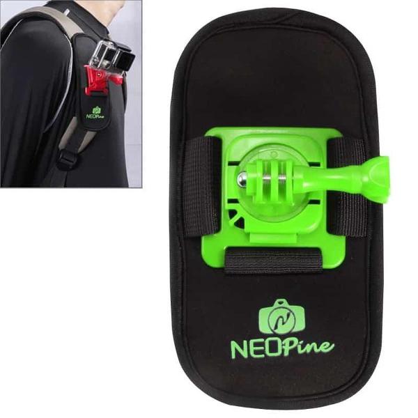 NEOPine Modieuze 360 ​​graden rotatie Duikmateriaal Camerariem / schouderharnas voor GoPro HERO4 / 3 + / 3/2/1, Xiaomi Yi, SJCAM SJ6000 / SJ5000 / SJ5000 WIFI / SJ4000 Sportcamera (groen)