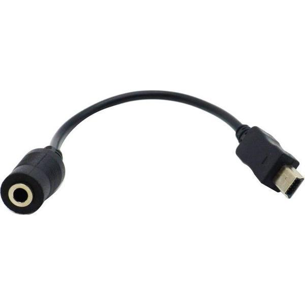 10-pins Mini USB naar 3,5 mm microfoonadapterkabel voor GoPro HERO3, lengte: 16,5 cm